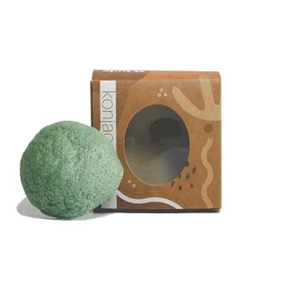 ESPONJA CORPORAL BIODEGRADABLE DE TE VERDE KONJAC WHOLE GREEN