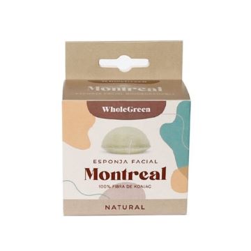 ESPONJA CORPORAL BIODEGRADABLE NATURAL KONJAC WHOLE GREEN