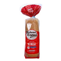 PAN BLANCO DE MESA 590 GR NATURAL BREAD