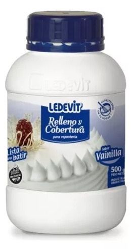 RELLENO Y COBERTURA SABOR VAINILLA X500ML LEDEVIT