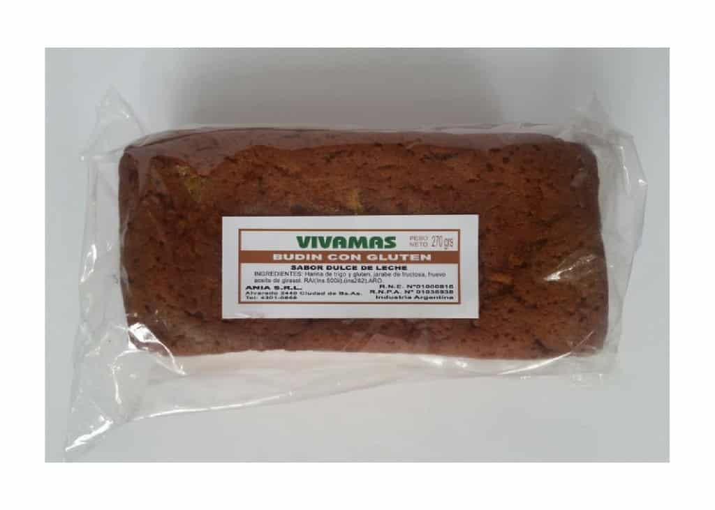 BUDIN DE NARANJA CON GLUTEN SIN AZUCAR 270GR VIVAMAS