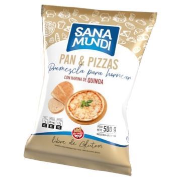 PREMEZCLA DE QUINOA PAN Y PIZZA 500GR SANA MUNDI TRINI