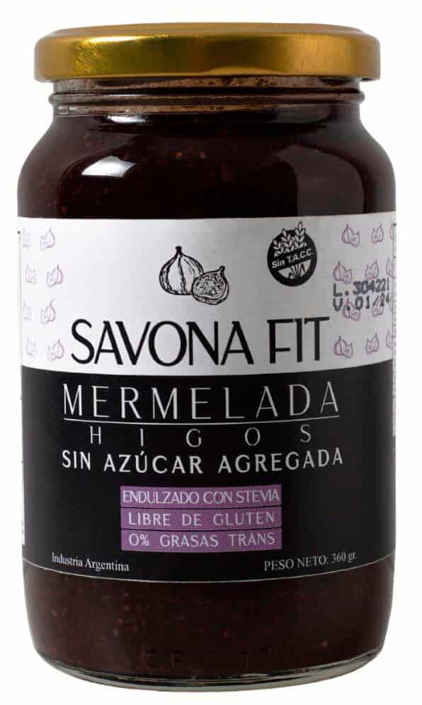 MERMELADA DE HIGOS S/AZUCAR 400GR SAVONA FIT