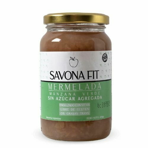 MERMELADA DE MANZANA VERDE S/AZUCAR 400GR SAVONA FIT
