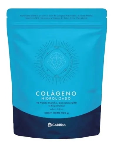 COLAGENO HIDROLIZADO + TE VERDE MATCHA DOY PACK X200GR GOLDFISH