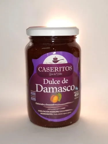 DULCE DE DAMASCO 450GR CASERITOS DE LA VILLA