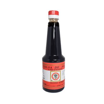 SALSA DE SOJA FUERTE (roja) X450ML SAKANASHI
