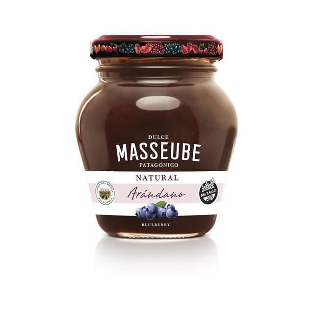 DULCE NATURAL ARANDANO 350GR MASSEUBE PATAGONICO