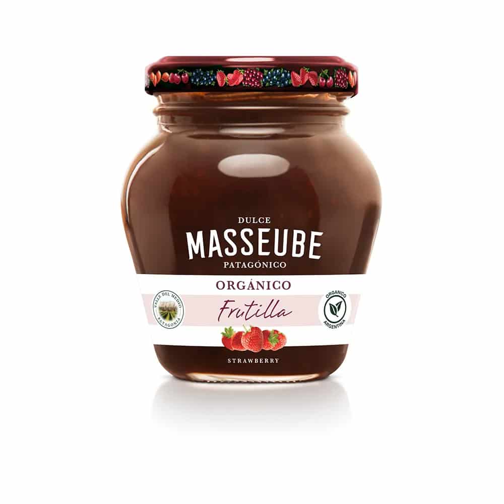 DULCE ORGANICO FRUTILLA 350GR MASSEUBE PATAGONICO