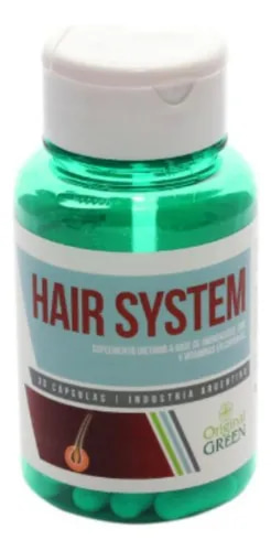 HAIR SYSTEM X30 CAPSULAS ORIGINAL GREEN