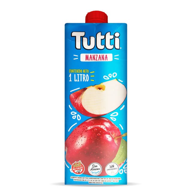 JUGO DE MANZANA 1LT TUTTI
