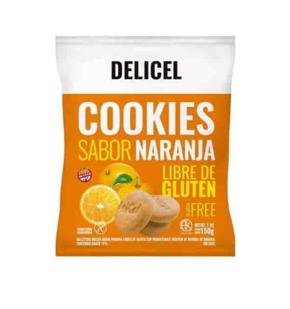COOKIES NARANJA 200GR DELICEL