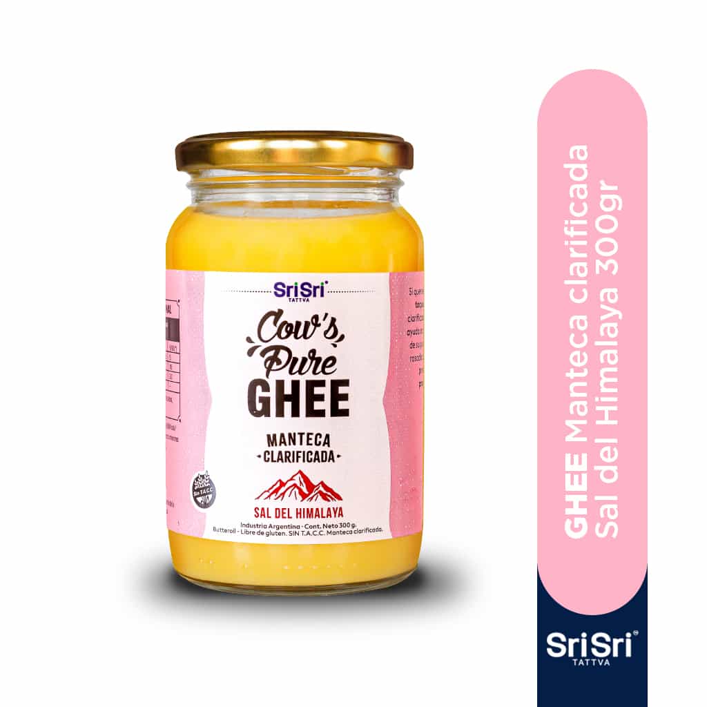 GHEE MANTECA CLARIFICADA CON SAL DEL HIMALAYA 300G SRI SRI
