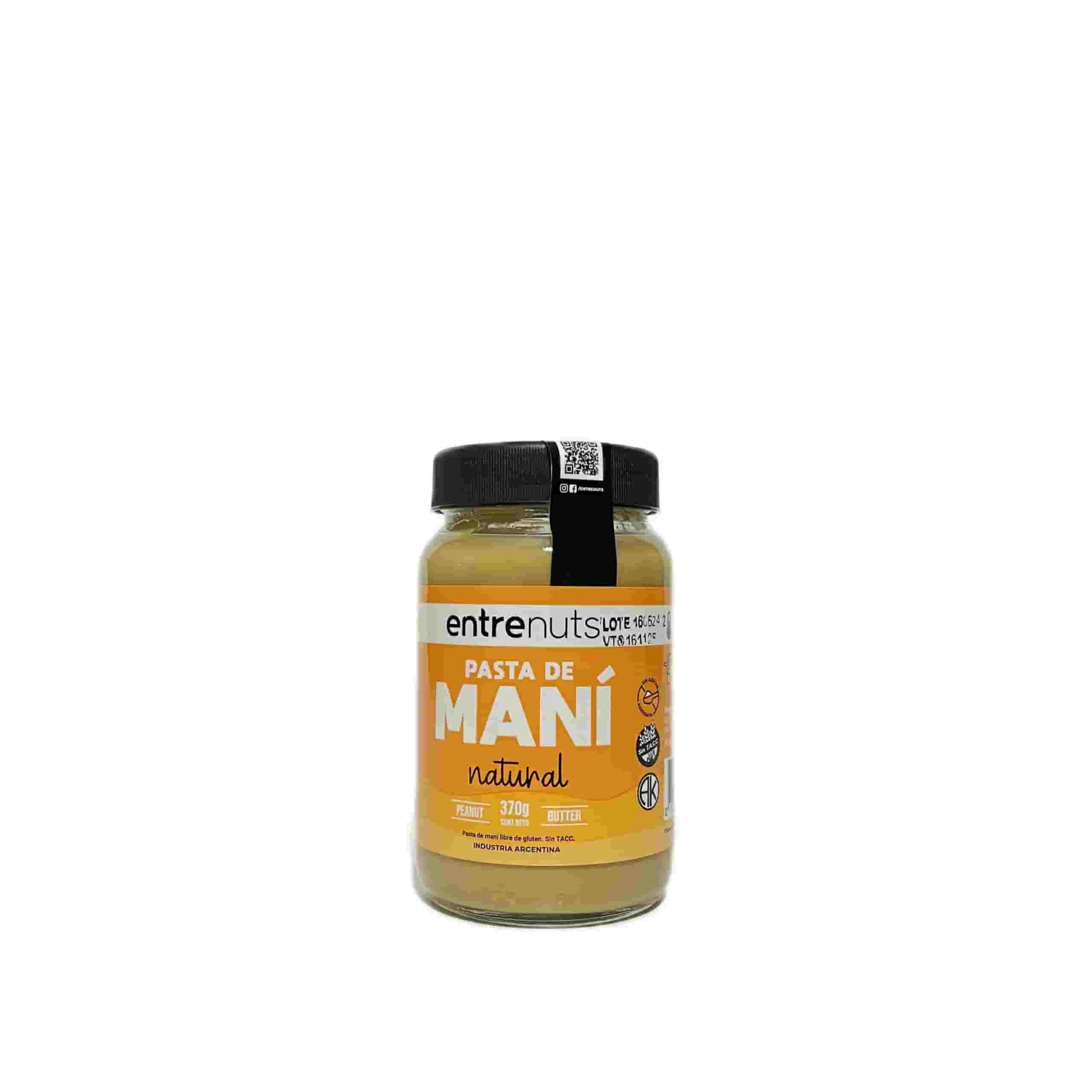 PASTA DE MANI NATURAL SIN TACC 380GR ENTRENUTS