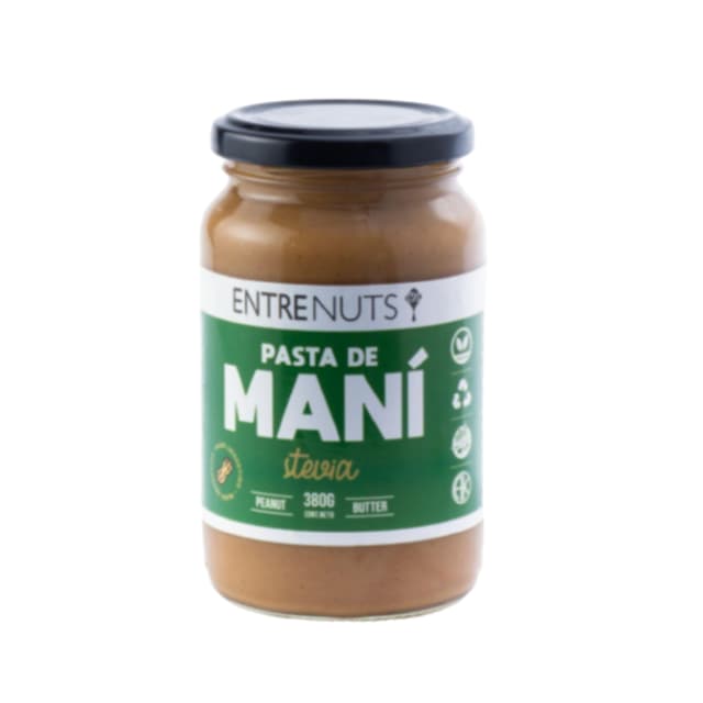 PASTA DE MANI CON STEVIA SIN TACC 380GR ENTRENUTS