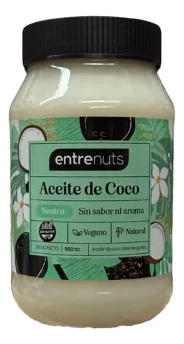 ACEITE DE COCO NEUTRO X 500 ENTRENUTS