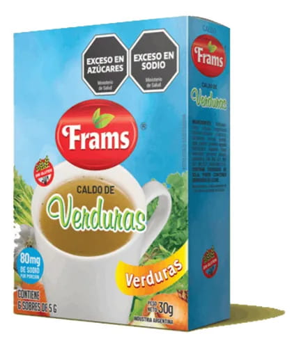 SOPA LIGHT VERDURAS C/SAL 200GR FRAMS