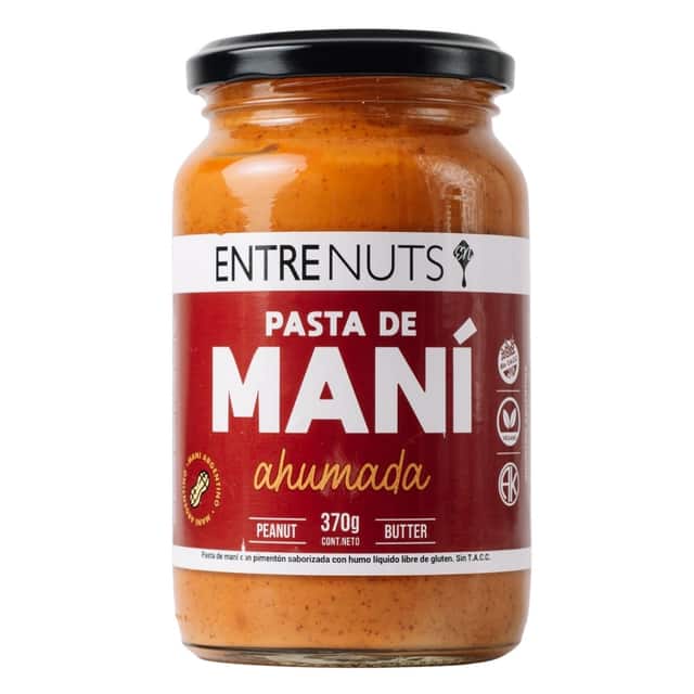PASTA DE MANI AHUMADA SIN TACC 380GR ENTRENUTS