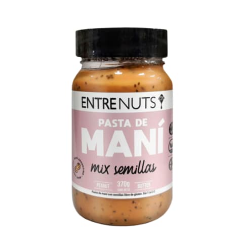 PASTA DE MANI MIX DE SEMILLAS SIN TACC 380GR ENTRENUTS