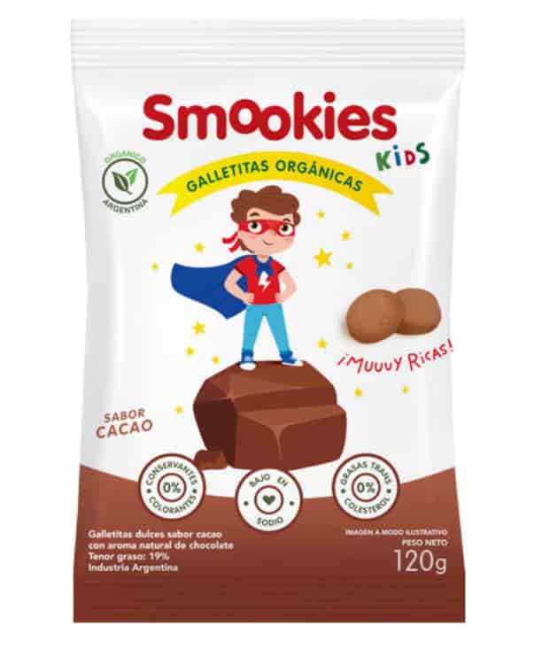 GALLETITAS ORGANICAS KIDS CACAO 40GR SMOOKIES
