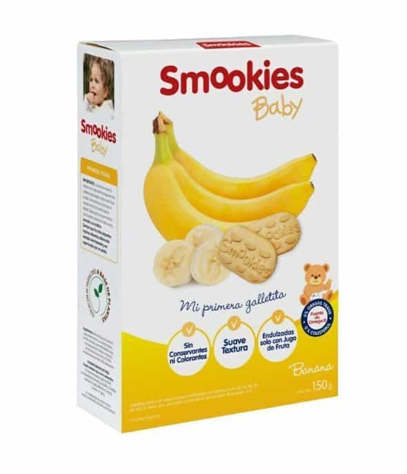 GALLETITAS ORGANICAS KIDS BANANA 40GR SMOOKIES