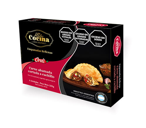 EMPANADAS DE CARNE PASTORIL AHUMADA X 4U. ORALI