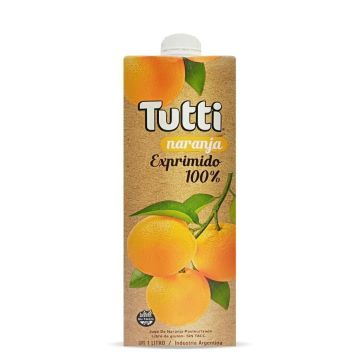 JUGO DE NARANJA 100% EXPRIMIDO 1LT TUTTI