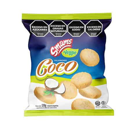 POLVORONES VEGGIE DE COCO 120GR SMAMS