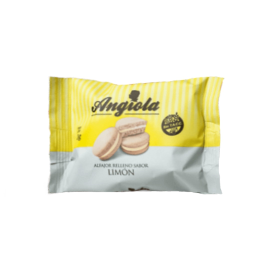 ALFAJORES RELLENOS DE LIMON SIN GLUTEN 12U ANGIOLA