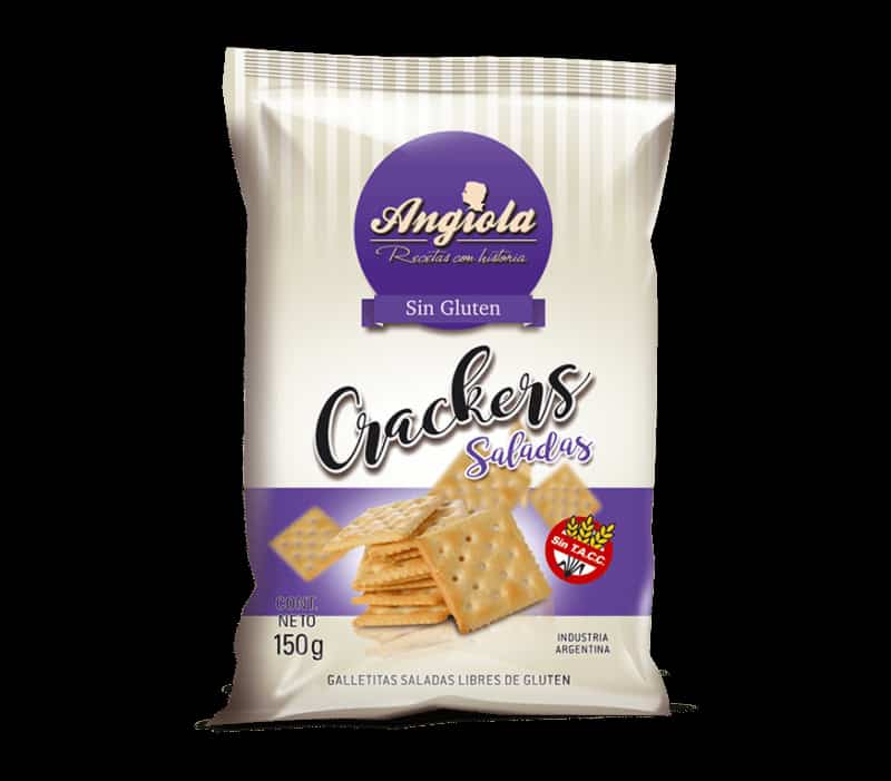 GALLETITAS CRACKERS CLASICAS SALADAS SIN GLUTEN 150GR ANGIOLA
