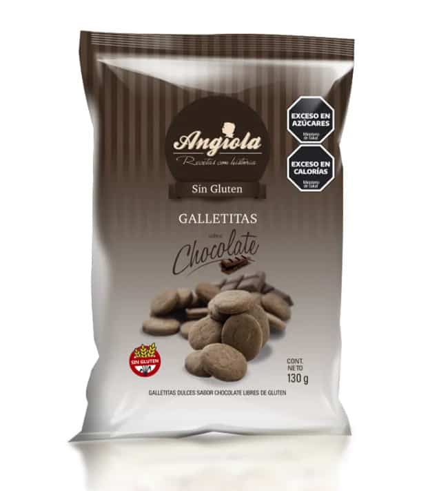 GALLETITAS DE CHOCOLATE SIN AZUCAR Y SIN GLUTEN 120GR ANGIOLA