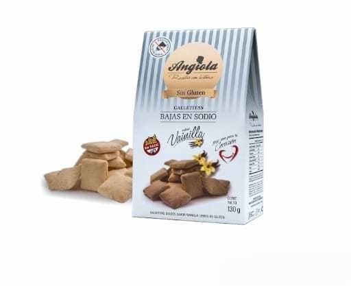 GALLETITAS DE VAINILLA SIN AZUCAR Y SIN GLUTEN 120GR ANGIOLA