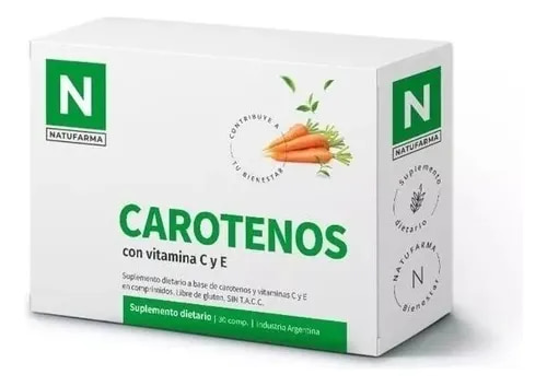 CAROTENOS CON VIT C Y E 50 COMP NATUFARMA