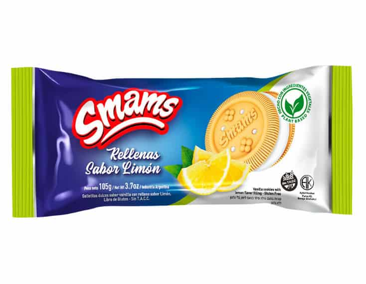 GALLETITAS VAINILLA RELLENAS LIMON 105GR SMAMS