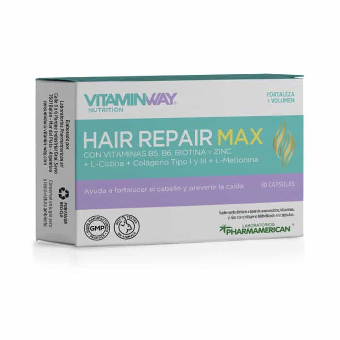 **PROMO JULIO 30%** HAIR REPAIR MAX 30CAP VITAMIN WAY