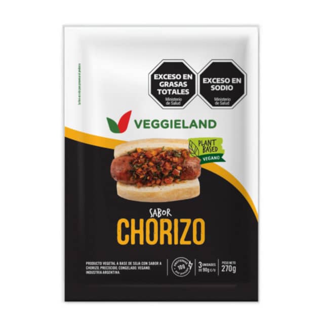 CHORIZO VEGANO X 3 UNI VEGGIELAND