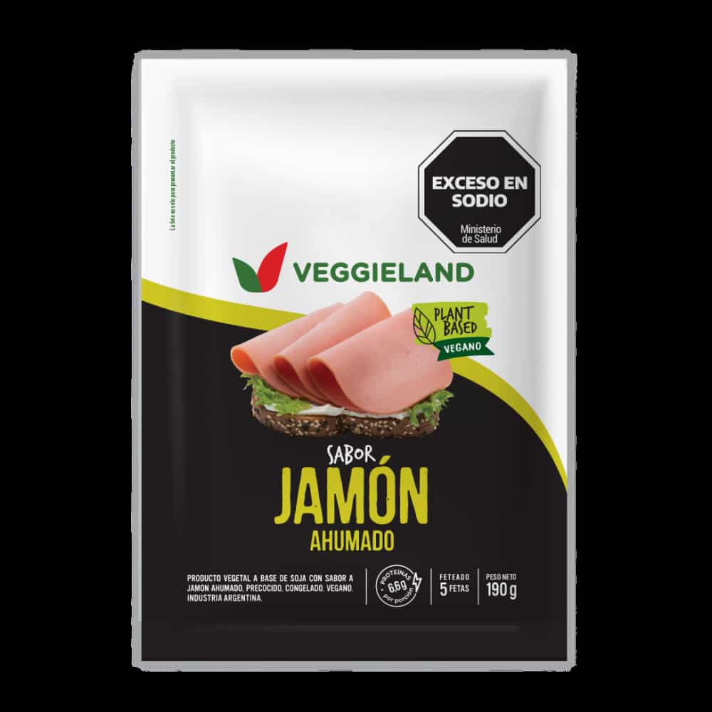 JAMON AHUMADO VEGANO X 5 FETAS VEGGIELAND