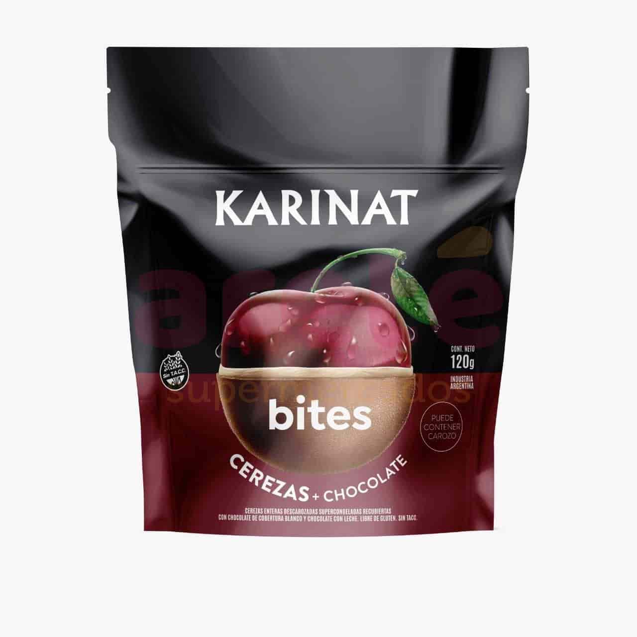 BITES CEREZA/CHOCOLATE 120GR DOYPACK KARINAT