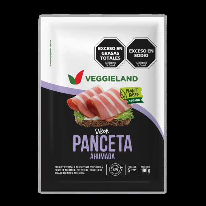 PANCETA AHUMADA VEGANA X 5 FETAS VEGGIELAND