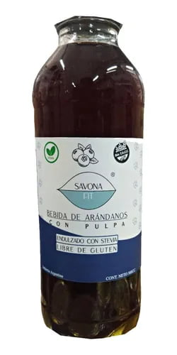 JUGO DE ARANDANO CON STEVIA 500ML SAVONA FIT