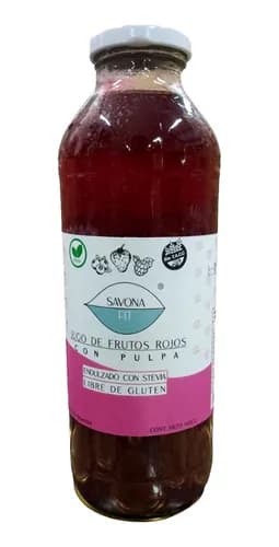 JUGO DE FRUTOS ROJOS CON STEVIA 500ML SAVONA FIT