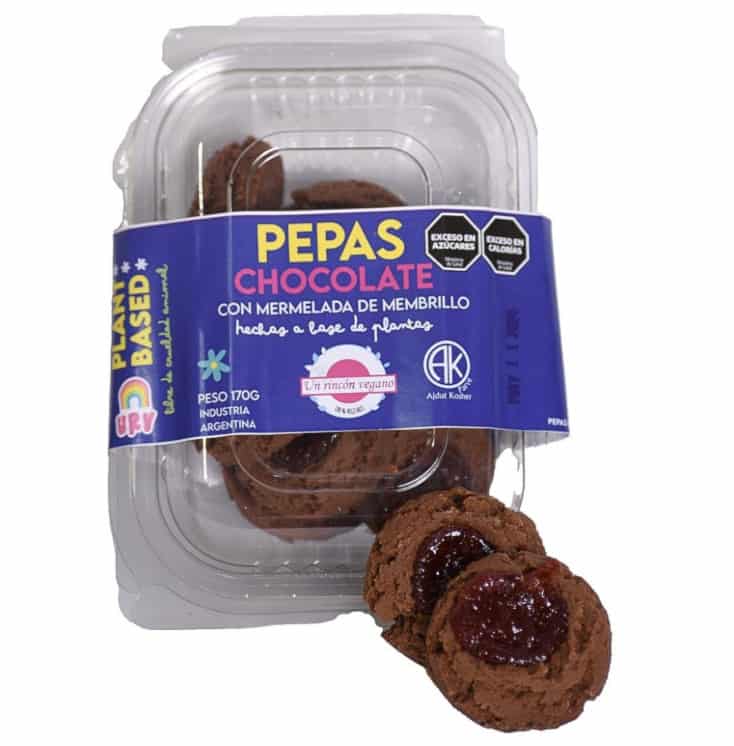 PEPAS CHOCO MEMBRILLO 170GR UN RINCON VEGANO