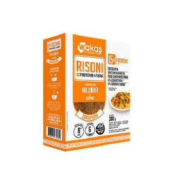 RISONI DE ALUBIA Y ARROZ SABOR ZANAHORIA 300GR WAKAS