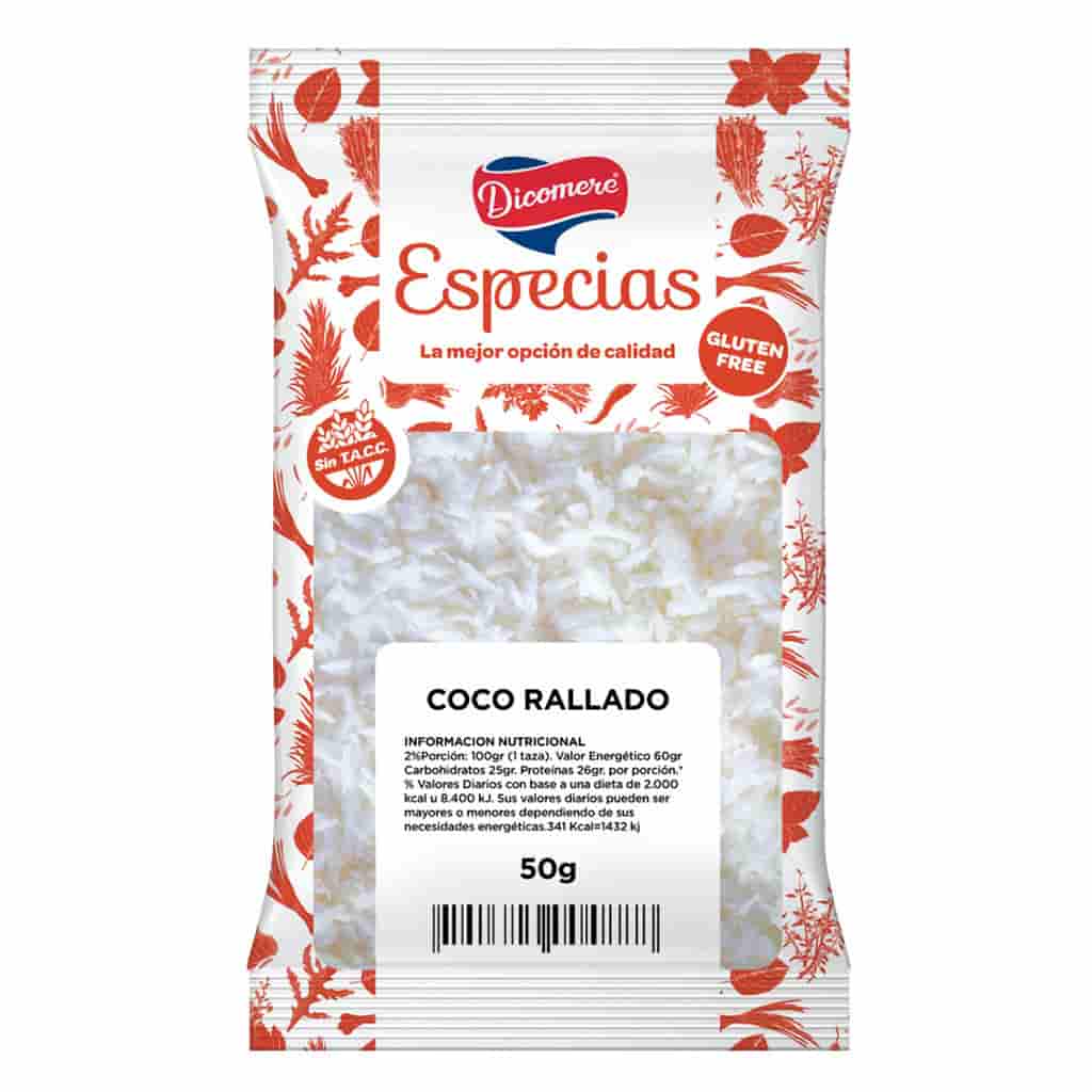 COCO RALLADO SIN TACC 50GR DICOMERE