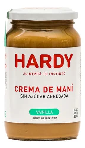 CREMA DE MANI VAINILLA 380GR HARDY