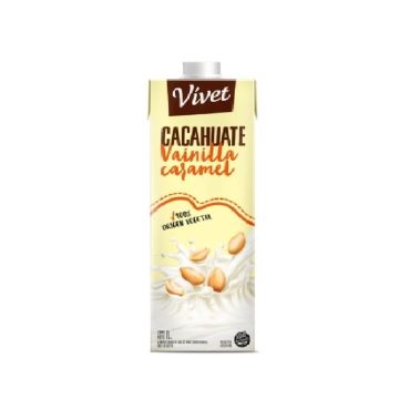 LECHE DE CACAHUATE VAINILLA CARAMEL X1LT VIVET