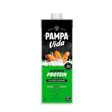 BEBIDA A BASE DE ALMENDRAS PROTEIN SIN AZUCAR X1LT PAMPA VIDA