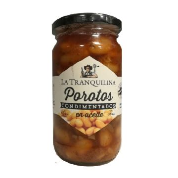 POROTOS CONDIMENTADOS EN ACEITE 300GR LA TRANQUILINA