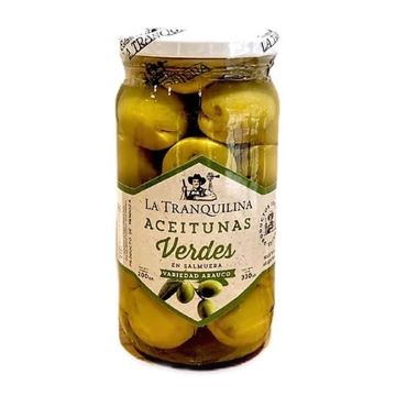 ACEITUNAS VERDES EN SALMUERA 330GR LA TRANQUILINA
