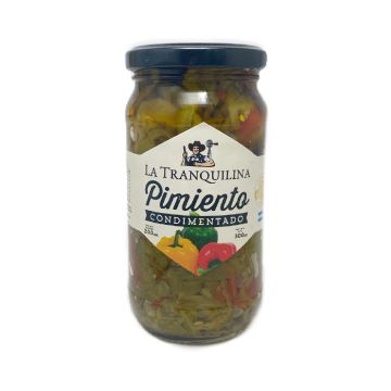 PIMIENTOS CONDIMENTADOS 300GR LA TRANQUILINA